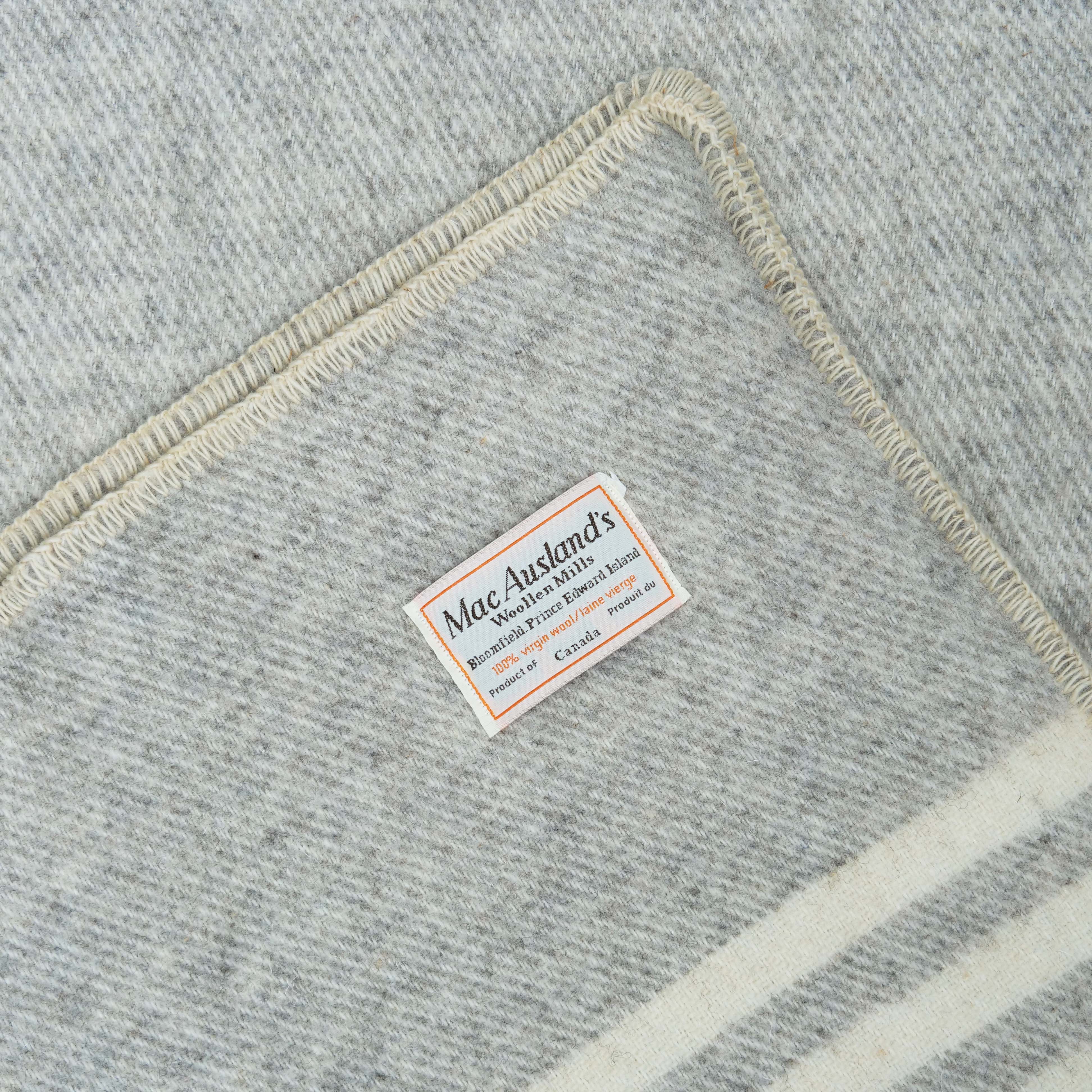 Blanquil lite wool blanket in smokey grey sale