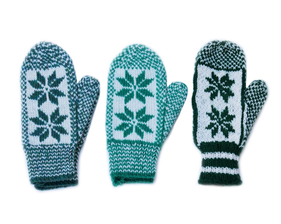 Snowflake Mitts by Marie's Knits - The Made in Canada Store